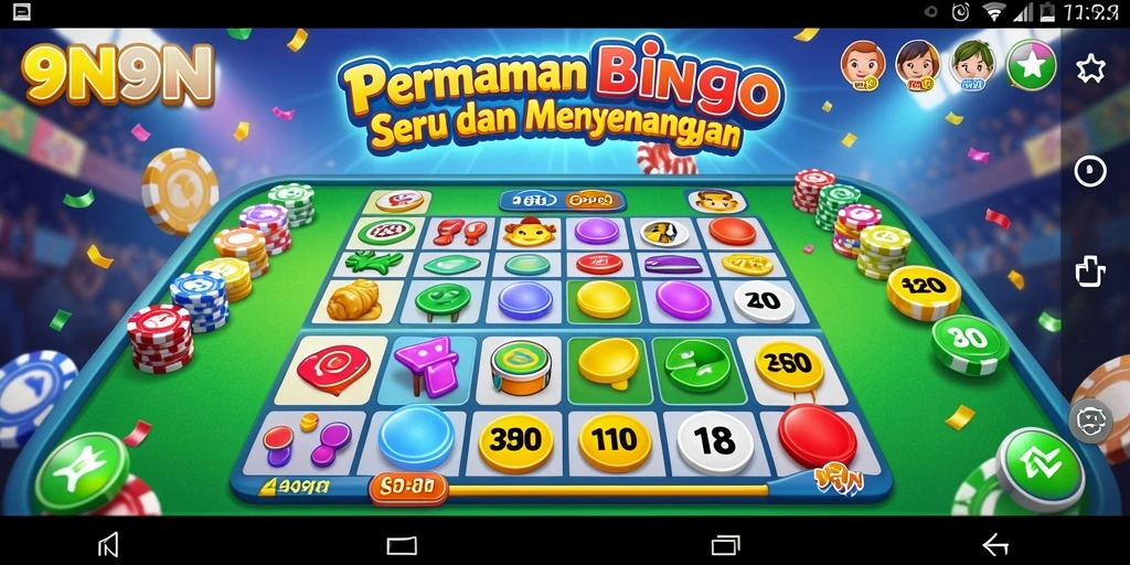 Tampilan gameplay seru dalam 9N9N di layar ponsel.