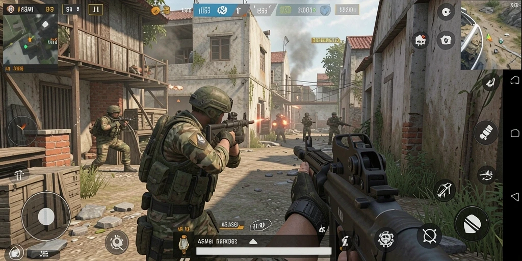 Tampilan screenshot gameplay ASIA303 dengan aksi perang yang mendebarkan.