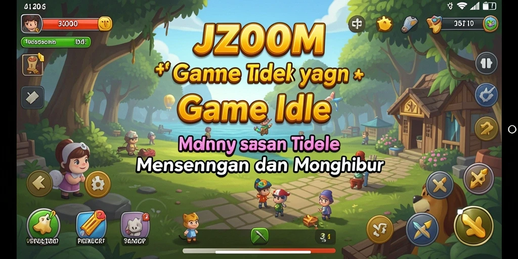 Tampilan gameplay menarik dengan elemen Idle yang interaktif.