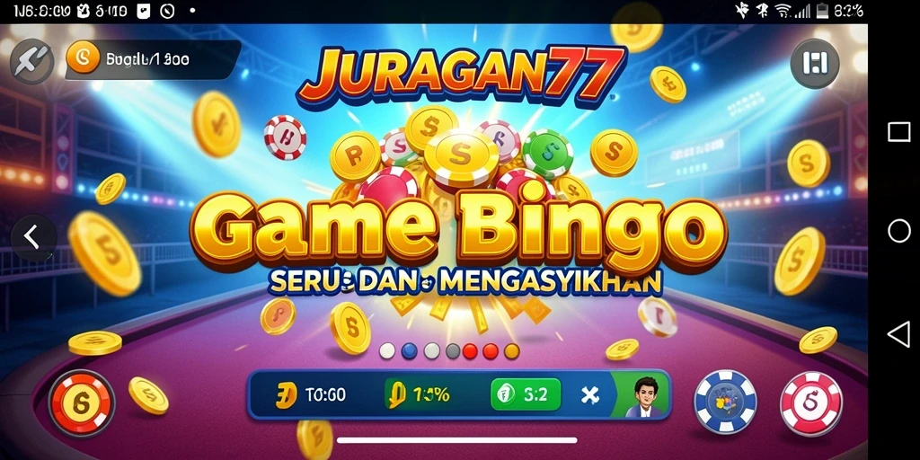 Screenshot gameplay seru di JURAGAN77 yang menampilkan keseruan Bingo.
