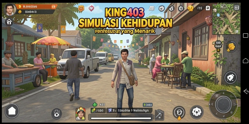 Tangkapan layar dari gameplay KING403 menampilkan interaksi karakter yang menarik.