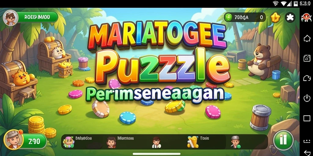Gameplay seru MARIATOGEL yang penuh dengan tantangan puzzle.