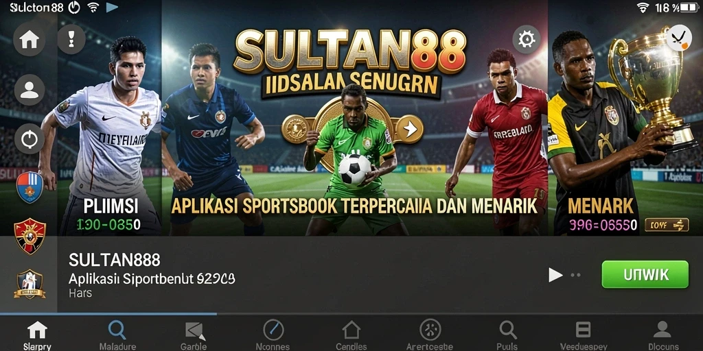 Tampilan menarik dari gameplay SULTAN88 di aplikasi Sportsbook.
